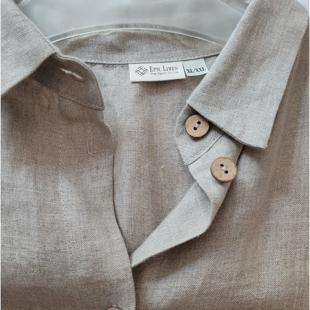 Extra Large pure long linen shirt, never worn - Picture 1 of 5